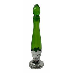 Vintage Avon Imperial Garden Empty Cologne Bottle Empire Green Glass 8.75"